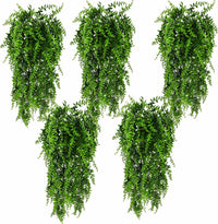HERCOCCI 2 Pack Reptile Plants - Green 5 Pack