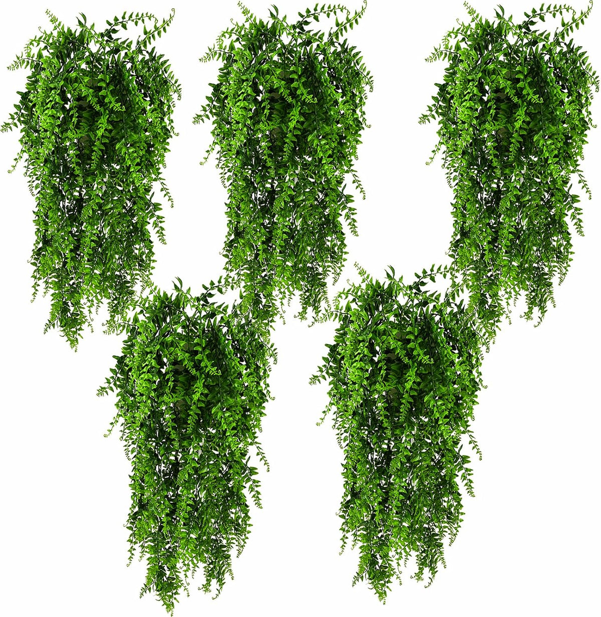 HERCOCCI 2 Pack Reptile Plants - Green 5 Pack
