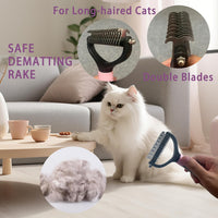 Cat Grooming Kit, 6-Piece Deshedding Brush Set, Pink – Essentials for Cats - Pink - image 3