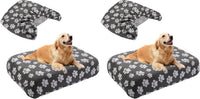 BALAPET Washable Dog Bed Cover 100% Waterproof - 44x35x6in (Pack of 2) / Dark Gray