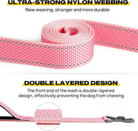 Fida Heavy Duty Dog Leash for Medium Large Dogs - 4 Feet (Pack of 1) / Pink - image 3