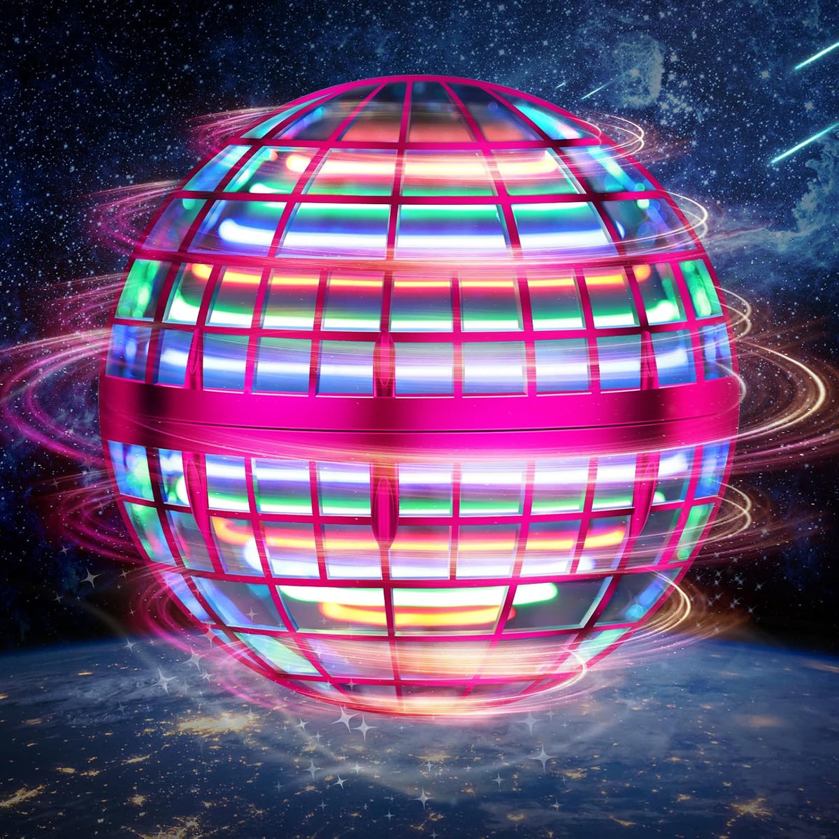 LEMATRIX Flying Orb Ball Toy - Pink