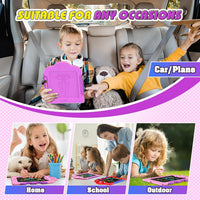 LCD Writing Tablet for Kids: Spidolapse Colorful Doodle Board - Red & Pink / 2 PACK - image 4