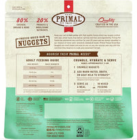 Primal Freeze Dried Dog Food Nuggets, Chicken, Complete & Balanced Meal, Also Use as Topper or Treat, Premium, Healthy, Grain Free, High Protein Raw Dog Food, 14 oz (Pack of 4)