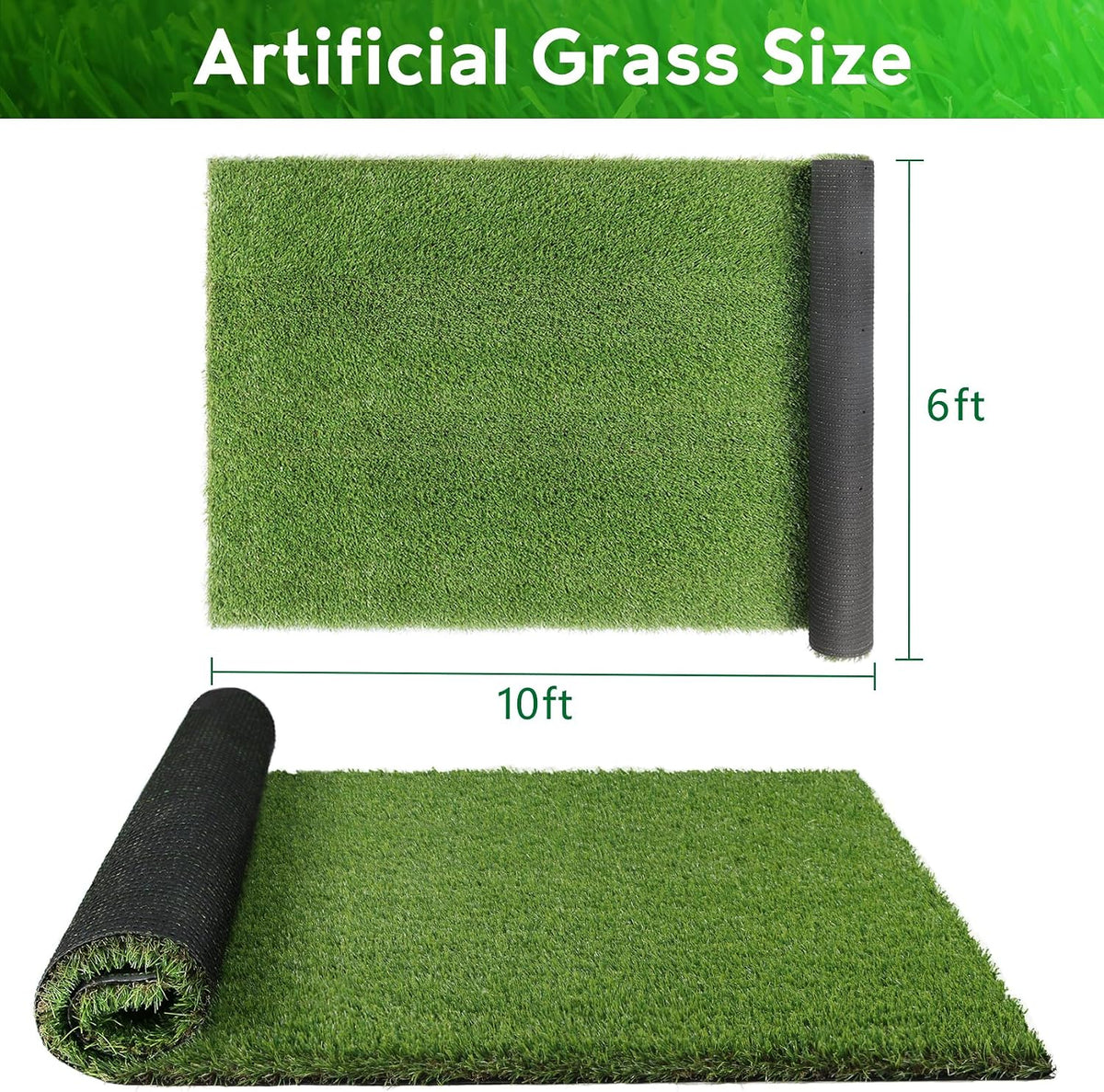 Large Artificial Grass Pad for Dogs Potty - 6FTX10FT - image 2