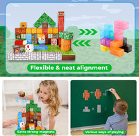 Annexfun 150PCS Magnetic Blocks, Magnetic Building Blocks - Multicolor - image 3