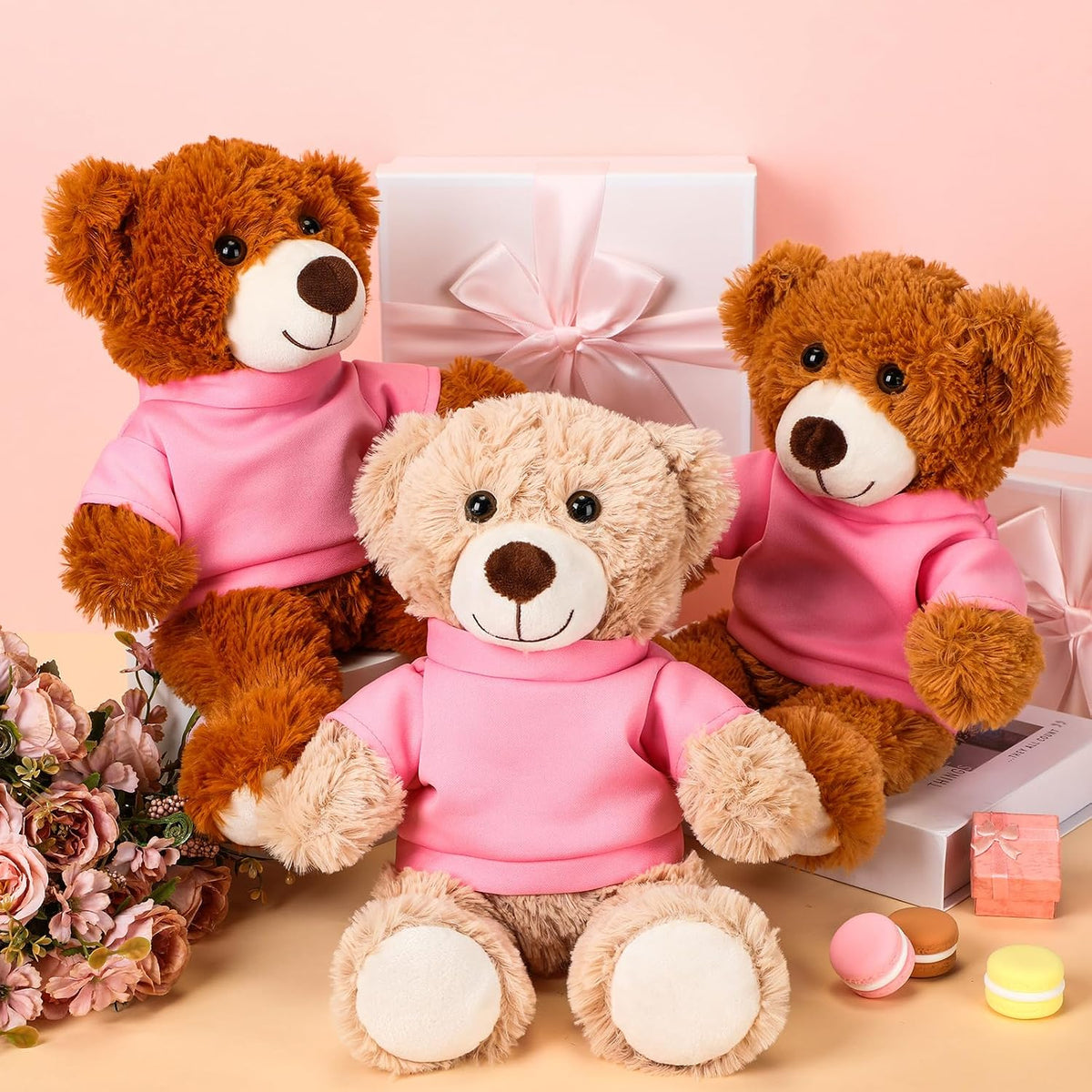 Skylety Bear Shirts Stuffed Animal Clothes for 14-18 Inch - Pink - image 4
