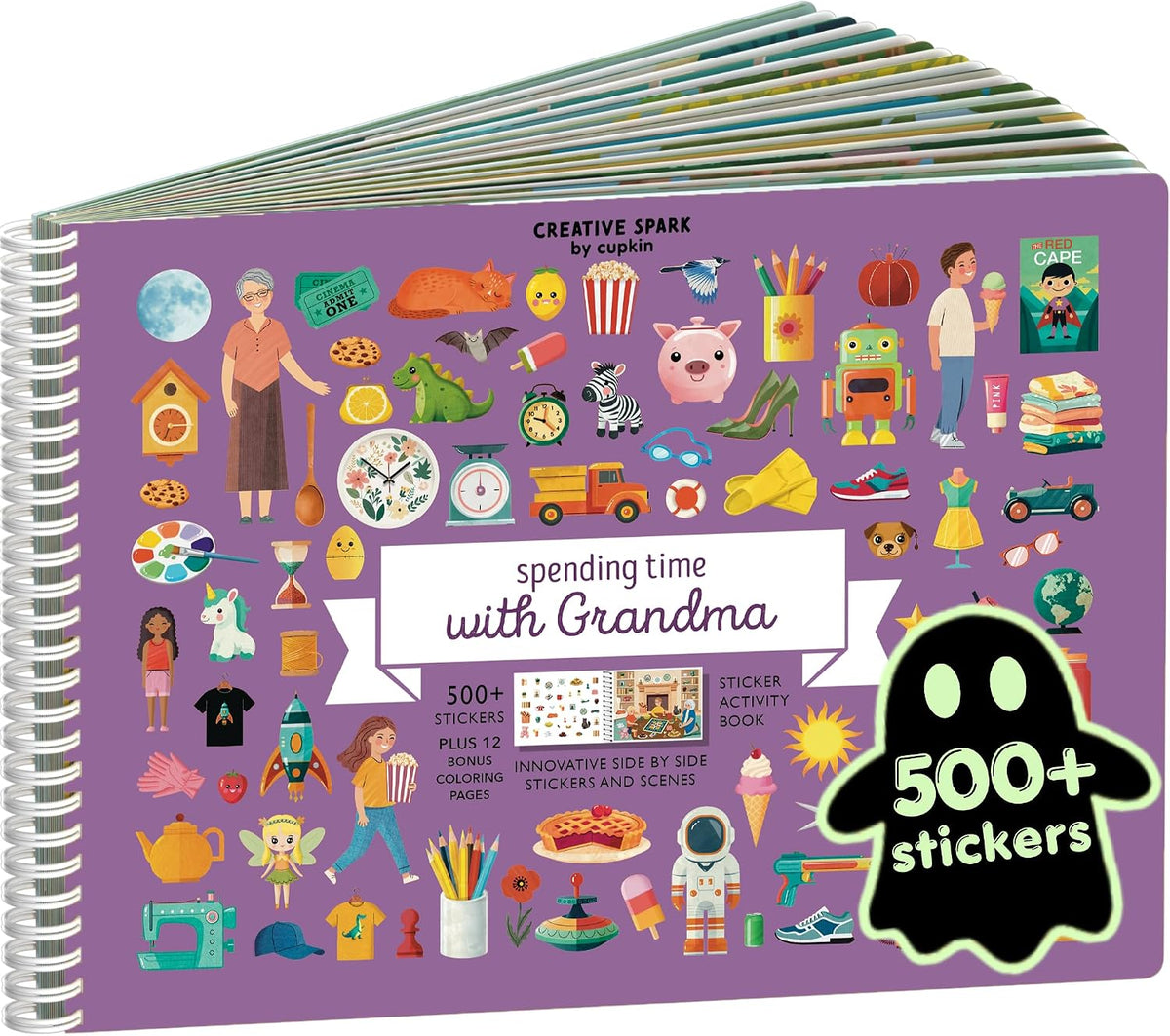 Cupkin Animal Habitats Sticker Book, 12 Coloring & Activity - Fun With Grandma