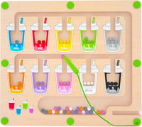 MTYOKILN Magnetic Color & Number Maze - Coffee Cups