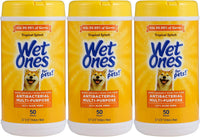 Wet Ones for Pets Antibacterial Dog Wipes - Tropical Splash / 50 Count (Pack of 3)