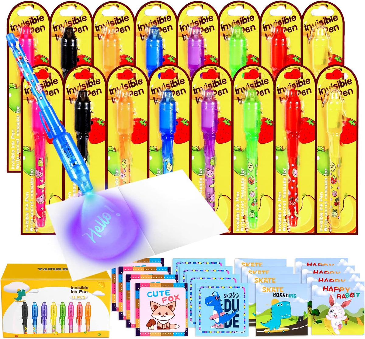 TAFULOR Invisible Ink Pen for Kids - 16 Count (Pack of 1)