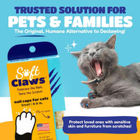 Soft Claws Nail Caps for Medium Cats, 40 Caps - Green / Small - image 2