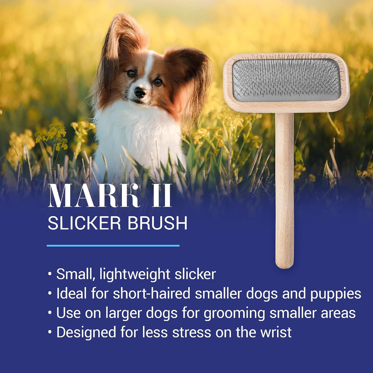 Chris Christensen Mark I Slicker Brush for Dogs - Mark II Small - image 2