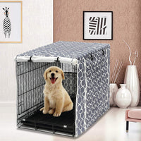 Pethiy Dog Crate Cover Durable Polyester Pet Kennel Cover Universal - 24.0"L x 17.0"W x 19.0"H / Gray - image 2