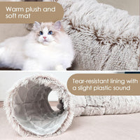 Cat Tunnel Bed for Indoor Cats - brown - image 2
