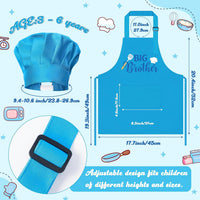R HORSE Kid Apron and Chef Hat Set - Blue Big Brother - image 2