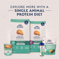 Natural Balance Limited Ingredient Adult Grain Free-Dry Dog Food, Chicken & Sweet Potato Recipe, 12 Pound (Pack of 1)