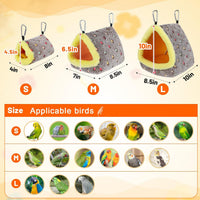 Medium Winter Warm Bird Nest House with Support Board for Cage – Essentials for Birds - Small - image 4