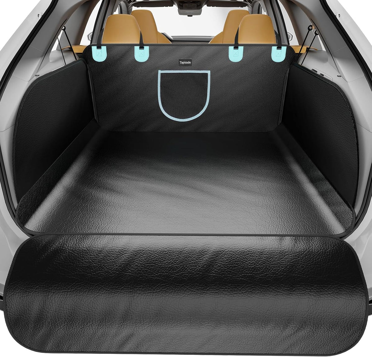 SUV Cargo Liner for Dogs, Waterproof PU Leather Pet Trunk Covers