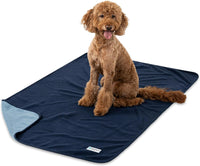 PetAmi Waterproof Dog Blanket, Leakproof Pee Proof Cat Blanket - Navy/Blue / Large (40x60)