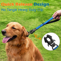 Heavy Duty Short Dog Leash - Dark Blue / 12 Inch - image 2