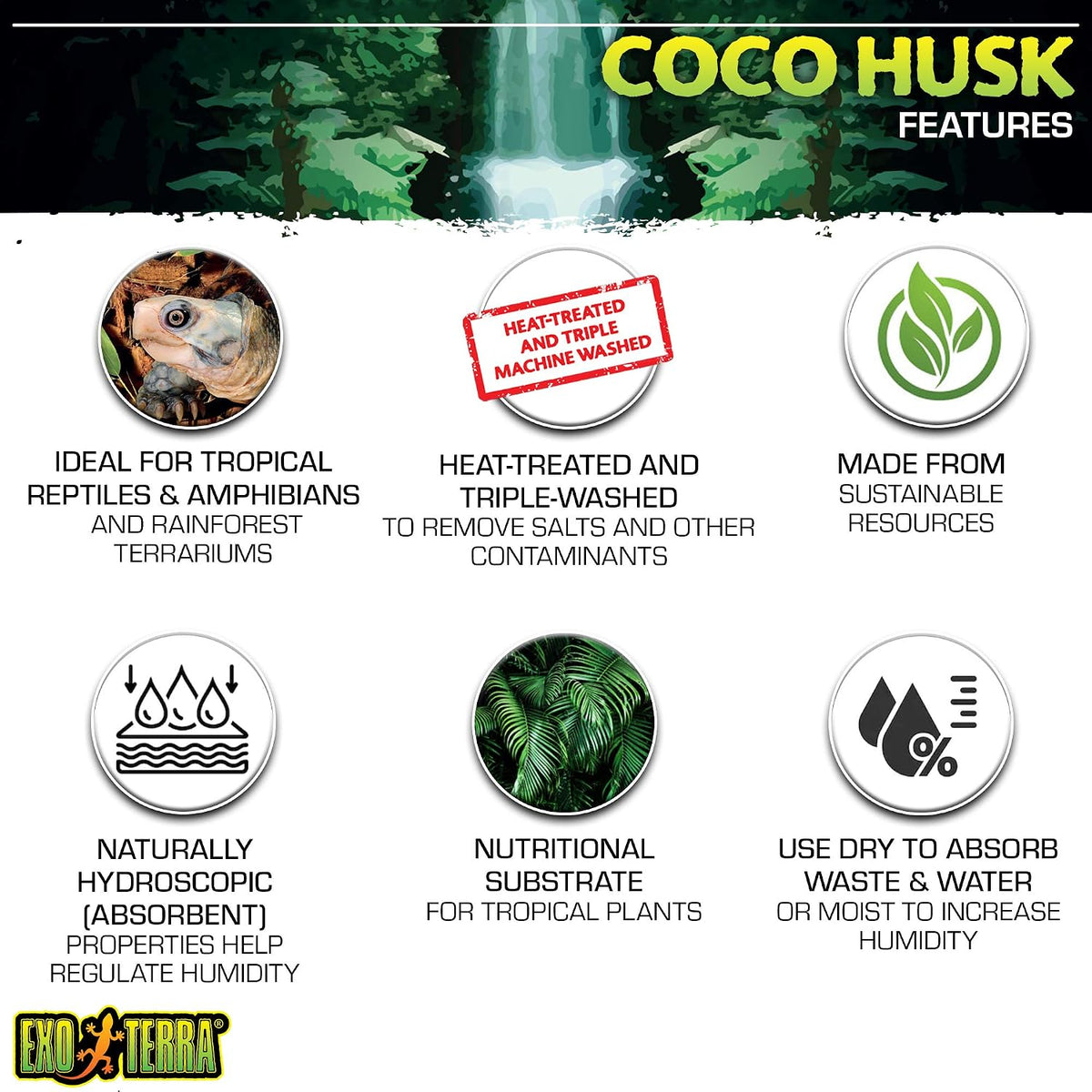 Exo Terra Coco Husk Brick, 8 QT - image 2