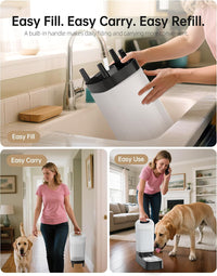 Automatic Dog Water Bowl Dispenser - D2416B-With Filter - image 3