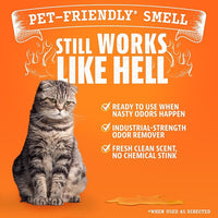 ANGRY ORANGE Pet Odor Eliminator for Cat Urine, Carpet Stains, and Strong Smells – Fresh Scent Odor Remover- 24 oz