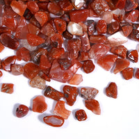 gemshan 2lb Rose Quartz Chips Natural Crushed Crystal Chip Bulk - Carnelian - image 2