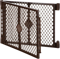 MyPet North States Petyard Plus: 3 Ft. Wide Folding Dog Playpen - 2-Panel Extension / Basic / Espresso