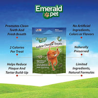Feline Dental Treats — Tasty and Crunchy Cat Dental Treats Grain Free — Natural Dental Treats to Clean Cat Teeth, Freshen Cat Breath, and Reduce Plaque and Tartar Buildup — Catnip Treats, 3 oz