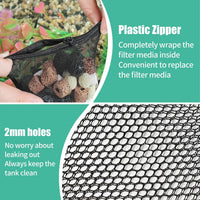 AQUANEAT 10pcs Aquarium Filter Media Bags - 3" x 4" - image 3