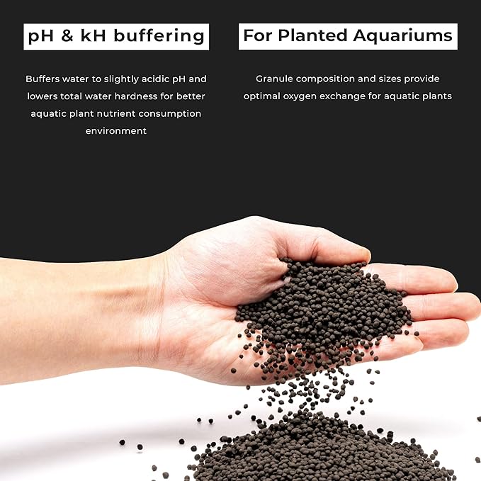 Ultum Nature Systems Controsoil - Freshwater Aqua Soil Substrate for Fish, Shrimp, Live Plant Propagation and Aquascaping - 6.8pH Low Ammonia, Volcanic Ash - Black, Fine (1 Liter | 2LB)