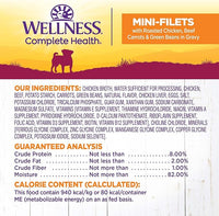 Wellness Petite Entrées Mini-Filets with Roasted Chicken, Beef, Carrots & Green Beans in Gravy, 3-Ounce Cup (Pack of 24)