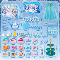 Hohosunlar Kids Tea Party Set for Little Girls Toddlers 3 4 5 6 7 8 – Fun for Kids & Family - Blue Plus - image 2