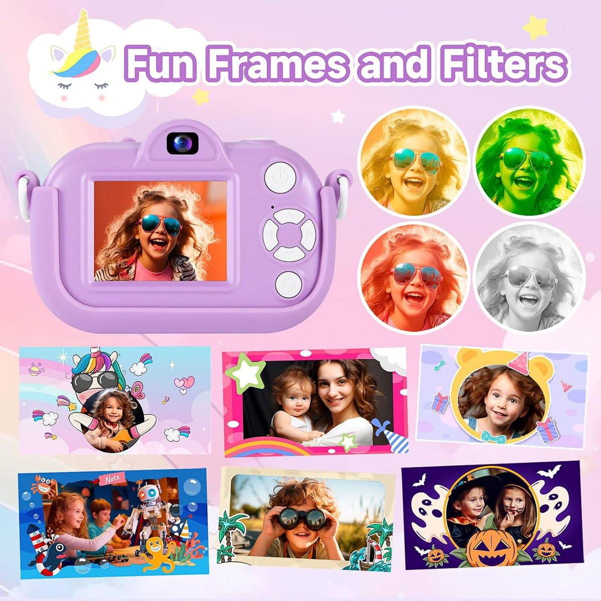 MAVOKIS Kids Camera Digital Camera for Age 3-8 - Purple - image 4