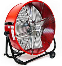 Maxx Air 24" Industrial Fan Heavy Duty - Rugged Drum Fan for Workshop - Powerful Shop Fans Heavy Duty for Industrial Use - Large Cooling Solution for Factories and Warehouses