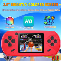 Beijue 16 Bit Handheld Games for Kids Preloaded 220 Retro Video Games - Red - image 3