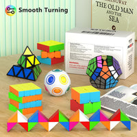 Vdealen Speed Cube Set, 2x2 4x4 Pyramid Mirror Dodecahedron Magic Cube Pack, Puzzle Cube Bundle - 7 Pack-Cube Set - image 3
