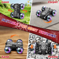Spider Remote Control Car Headlight Double Sided Off-Road 360° - Black Dual Control - image 3