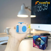 Cube Fidget Toy for Adults & Kids, Smooth - Whiblue - image 4