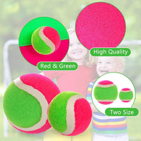 Hanaive toss and catch replacement balls, 4 rubber balls in two sizes - view 3
