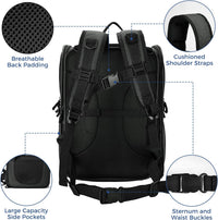 Apollo Walker Cat Backpack Carrier, Support Frame - Black / Large-Expandable - image 4
