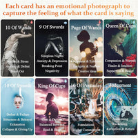 Ethereal Elves tarot cards with gold foil edges, guide book and botanical box - view 4