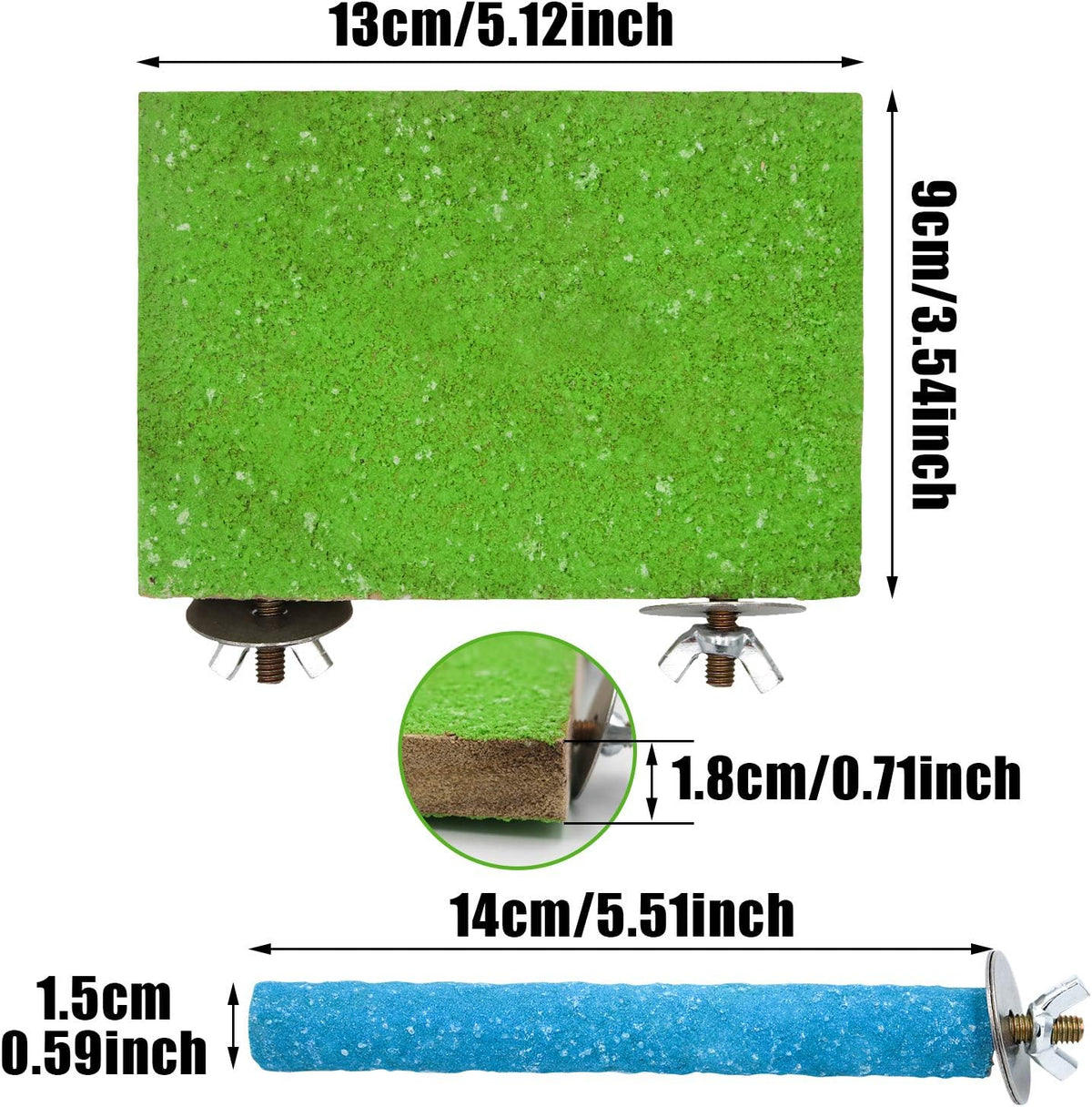 6 Pcs Bird Perch Stand Toy - 6 Pcs - image 4