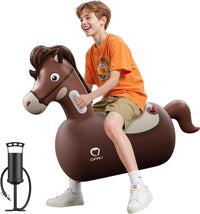 QPAU Inflatable Dinosaur Bouncy Hopper Toy - Horse / 1 Pack