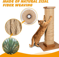 Natural Sisal Rope for Cat Scratcher - 1/6in x 492ft - image 3