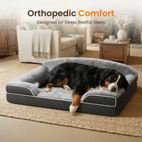 Orthopedic Dog Bed for Extra Large Dogs - Dark Grey / 53.0"L x 42.0"W x 8.0"Th - image 2