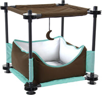 Kitty City Sleeper Cat Bed – Essentials for Cats - B) Canopy Bed / 17.25x17.75 inches