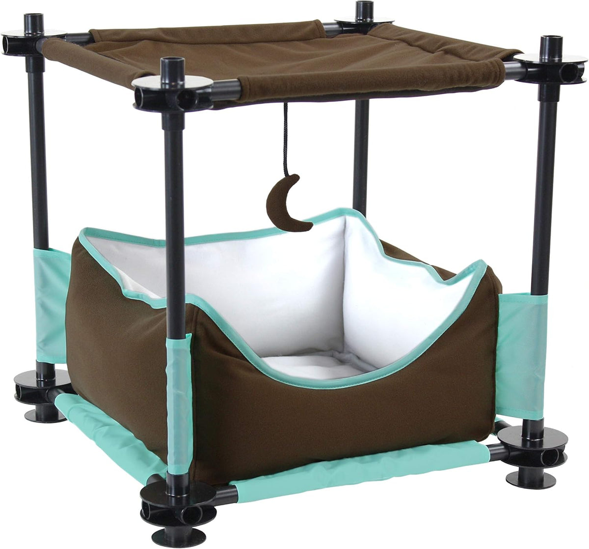 Kitty City Sleeper Cat Bed – Essentials for Cats - B) Canopy Bed / 17.25x17.75 inches